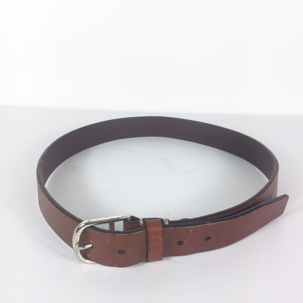 Tommy Hilfiger Mens Brown Leather Belt - Picture 1 of 6